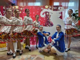 Участие детей Центра детского творчества в Новогодней театрализованной программе СДК села Пригородного